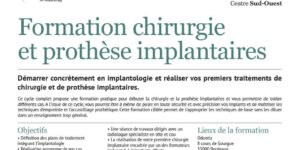 Formation chirurgie et prothèse implantaires